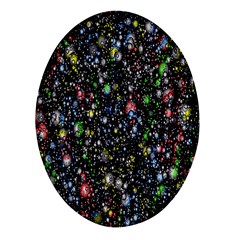 Illustration Universe Star Planet Oval Glass Fridge Magnet (4 Pack) by Grandong