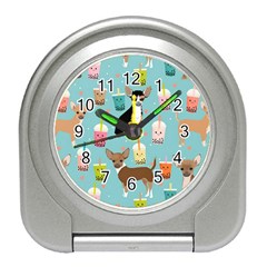 Chihuahua Bubble Kawaii Boba Tea Cute Dog Travel Alarm Clock by Grandong