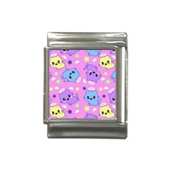 Seamless Pattern With Cute Kawaii Kittens Italian Charm (13mm) by Grandong