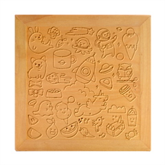 Set-kawaii-doodles -- Wood Photo Frame Cube by Grandong