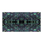 Background Pattern Mushrooms Satin Wrap 35  x 70  Front