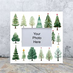 Christmas Trees White Box Photo Frame 4  X 6  by Vaneshop