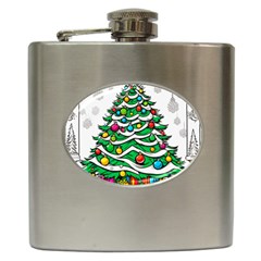 Christmas Tree Hip Flask (6 Oz) by Vaneshop