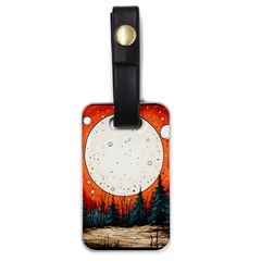 Moon Night Nature Dream Sky Luggage Tag (one Side) by Vaneshop