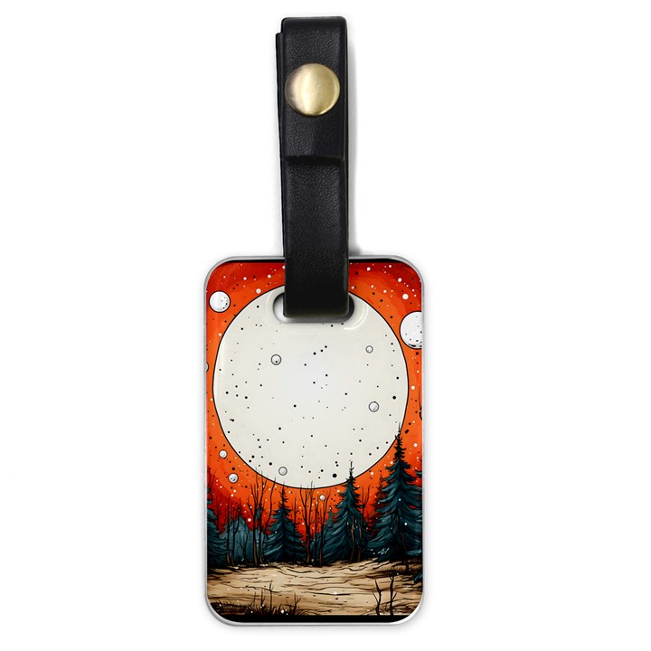 Moon Night Nature Dream Sky Luggage Tag (one side)