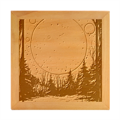 Moon Night Nature Dream Sky Wood Photo Frame Cube by Vaneshop