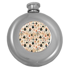 Pattern Seamless Round Hip Flask (5 Oz) by Vaneshop