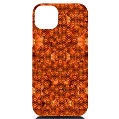 Floral Time In Peace And Love Iphone 14 Plus Black Uv Print Case by pepitasart