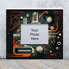 Illustrations Technology Robot Internet Processor White Wall Photo Frame 5  X 7  by Vaneshop