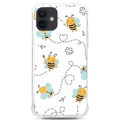 Bee Art Pattern Design Wallpaper Background Print Iphone 12/12 Pro Tpu Uv Print Case by Vaneshop