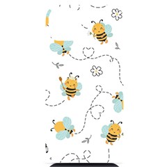 Bee Art Pattern Design Wallpaper Background Print Iphone 14 Plus Black Uv Print Case by Vaneshop