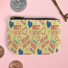 Love Mom Happy Mothers Day I Love Mom Graphic Pattern Mini Coin Purse by Vaneshop