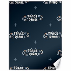 Space Dino Art Pattern Design Wallpaper Background Canvas 18  X 24  by Vaneshop