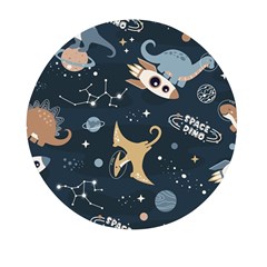 Space Theme Art Pattern Design Wallpaper Mini Round Pill Box (pack Of 5) by Vaneshop