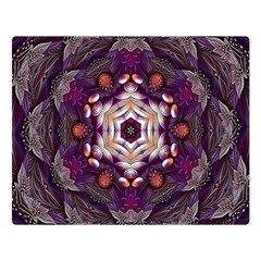 Rosette Kaleidoscope Mosaic Abstract Background Art Premium Plush Fleece Blanket (large) by Vaneshop