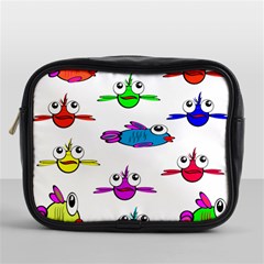 Fish Swim Cartoon Funnycute Mini Toiletries Bag (one Side) by Sapixe