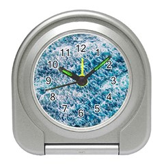 Summer Blue Ocean Wave Travel Alarm Clock by Jack14