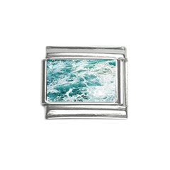 Blue Crashing Ocean Wave Italian Charm (9mm) by Jack14