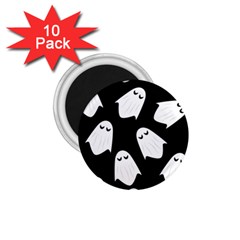 Ghost Halloween Pattern 1 75  Magnets (10 Pack)  by Amaryn4rt