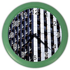 Architecture-building-pattern Color Wall Clock by Amaryn4rt