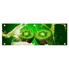 Kiwi Fruit Vitamins Healthy Cut Banner And Sign 6  X 2  by Amaryn4rt