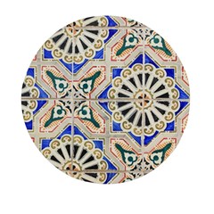 Ceramic-portugal-tiles-wall- Mini Round Pill Box by Amaryn4rt