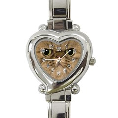 Cute Persian Catface In Closeup Heart Italian Charm Watch by Amaryn4rt