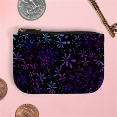 Retro-flower-pattern-design-batik Mini Coin Purse by Amaryn4rt