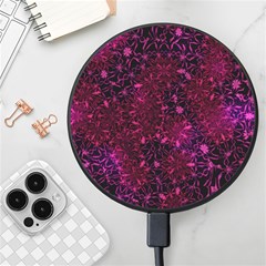 Retro-flower-pattern-design-batik- Wireless Fast Charger(black) by Amaryn4rt