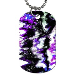 Abstract Canvas-acrylic-digital-design Dog Tag (two Sides) by Amaryn4rt