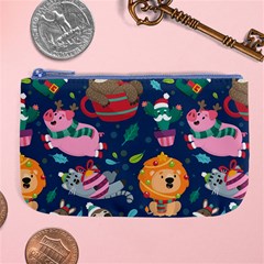 Funny-animal Christmas-pattern Large Coin Purse by Amaryn4rt