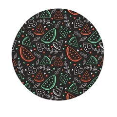 Seamless-vector-pattern-with-watermelons-mint -- Mini Round Pill Box by Amaryn4rt