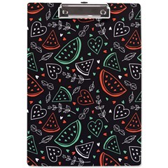 Seamless-vector-pattern-with-watermelons-mint -- A4 Acrylic Clipboard by Amaryn4rt