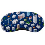 Isometric-seamless-pattern-megapolis Sleep Mask Front