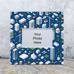 Isometric-seamless-pattern-megapolis White Box Photo Frame 4  X 6  by Amaryn4rt