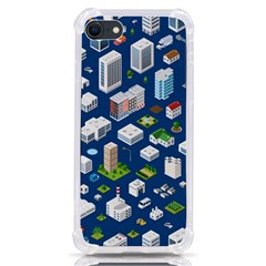 Isometric-seamless-pattern-megapolis Iphone Se by Amaryn4rt