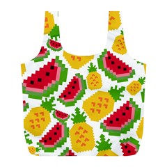 Watermelon-pattern-se-fruit-summer Full Print Recycle Bag (l) by Amaryn4rt