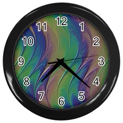 Texture-abstract-background Wall Clock (black) by Amaryn4rt