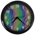 Texture-abstract-background Wall Clock (Black) Front