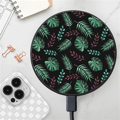 Seamless Bakery Vector Pattern Wireless Fast Charger(black) by Amaryn4rt