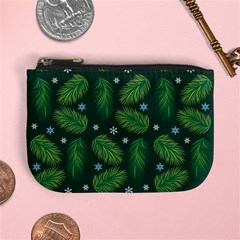 Leaves Snowflake Pattern Holiday Mini Coin Purse by Pakjumat