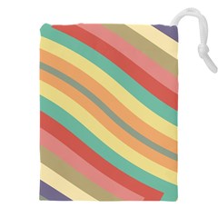 Pattern Design Abstract Pastels Drawstring Pouch (5xl) by Pakjumat