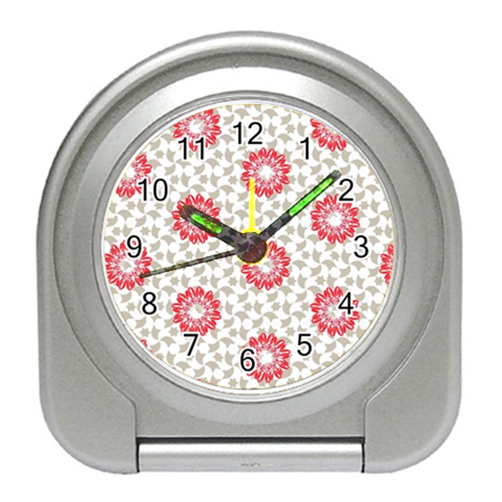 Print Pattern Fashion Background Travel Alarm Clock