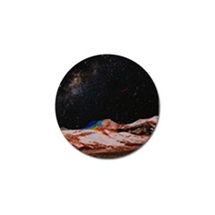 Retro Vintage Space Galaxy Golf Ball Marker (10 Pack) by Pakjumat