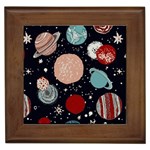 Space Galaxy Pattern Framed Tile Front