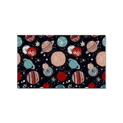 Space Galaxy Pattern Sticker (rectangular) by Pakjumat