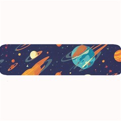 Space Galaxy Planet Universe Stars Night Fantasy Large Bar Mat by Pakjumat