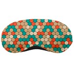 Multicolored Honeycomb Colorful Abstract Geometry Sleep Mask Front