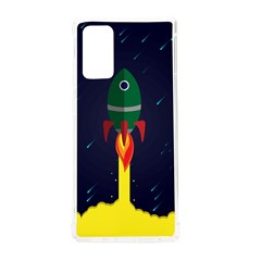 Rocket Halftone Astrology Astronaut Samsung Galaxy Note 20 Tpu Uv Case by Pakjumat