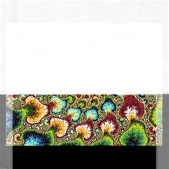 Colorful Psychedelic Fractal Trippy Rectangular Jigsaw Puzzl by Modalart